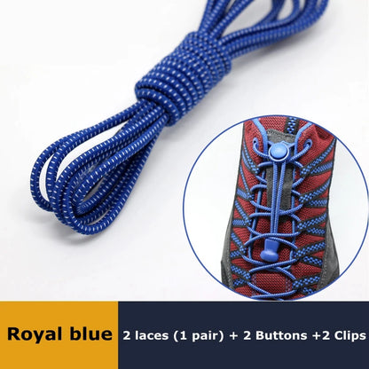 Elastic No Tie Shoe Laces Stretching Lock Lazy Shoestrings