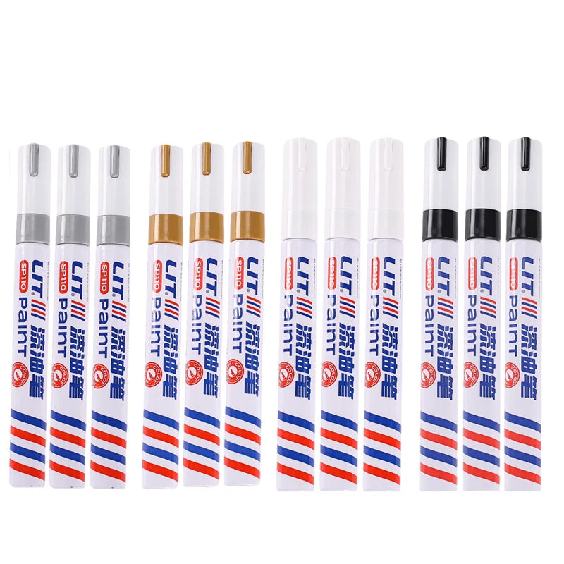 Waterproof Permanent Paint Marker Set 3mm Oil Based Pens