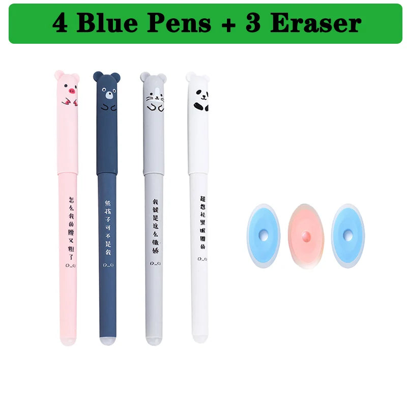 25 Pcs/set Kawaii Erasable pens Gel Pen sketch Writing Stationery for Notebook school supplies pen cute kids pens pencil