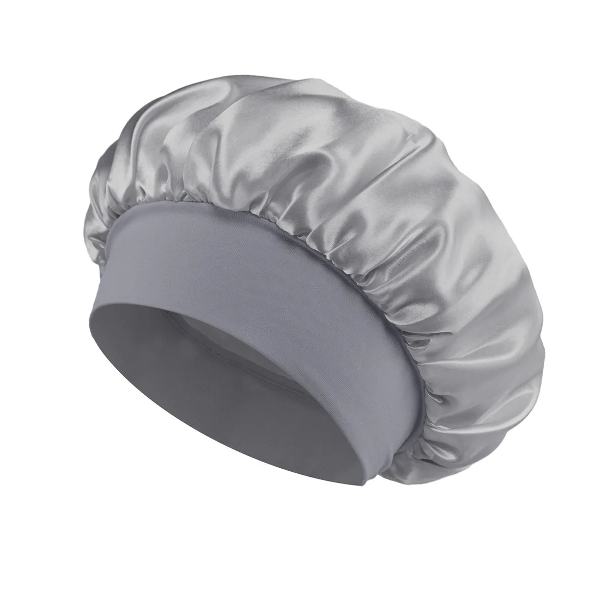Silk Satin Hair Bonnet Night Sleep Shower Cap Large Wrap