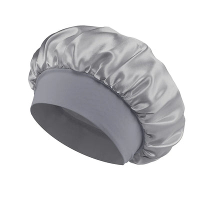 Silk Satin Hair Bonnet Night Sleep Shower Cap Large Wrap