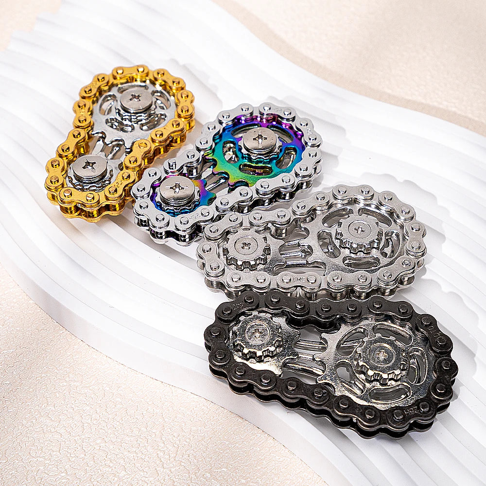 Sprockets Flywheel Fingertip Gyro Fidget Spinner Metal
