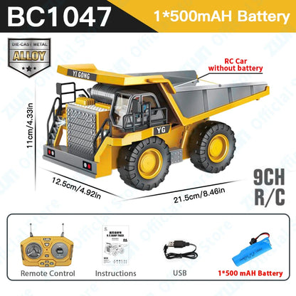 2.4G RC Remote Control Excavator Dump Truck Toy