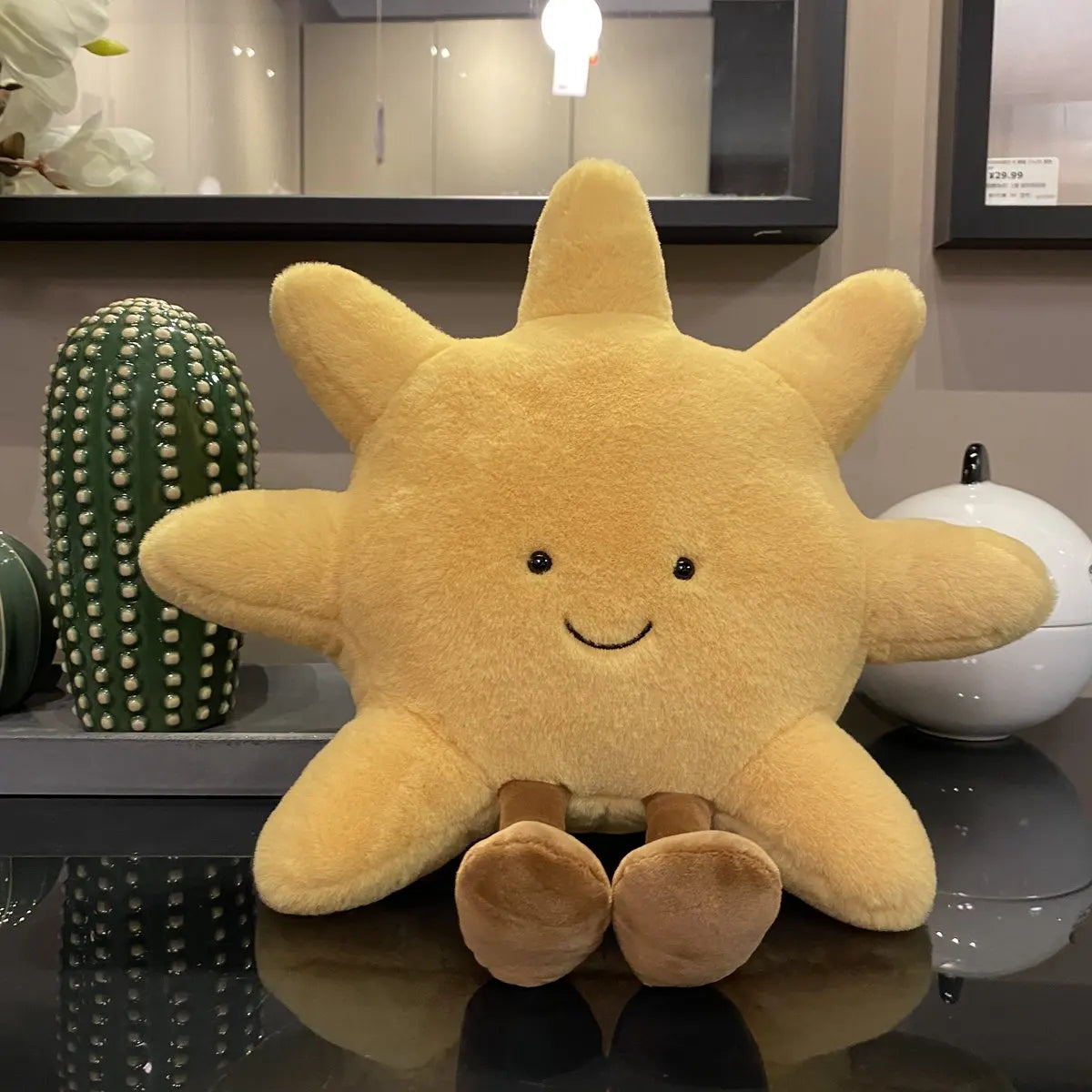 Cartoon Weather Plush Throw Pillow Sun Moon Stuffed