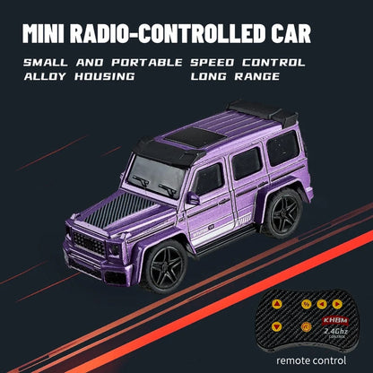 1/64 Mini RC Alloy Car Pocket Remote Control Vehicle