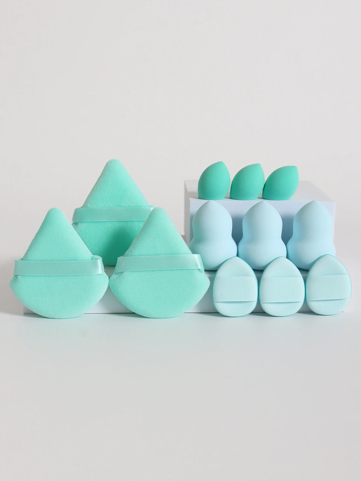 12 Piece All Purpose Makeup Sponge Set Powder Puffs
