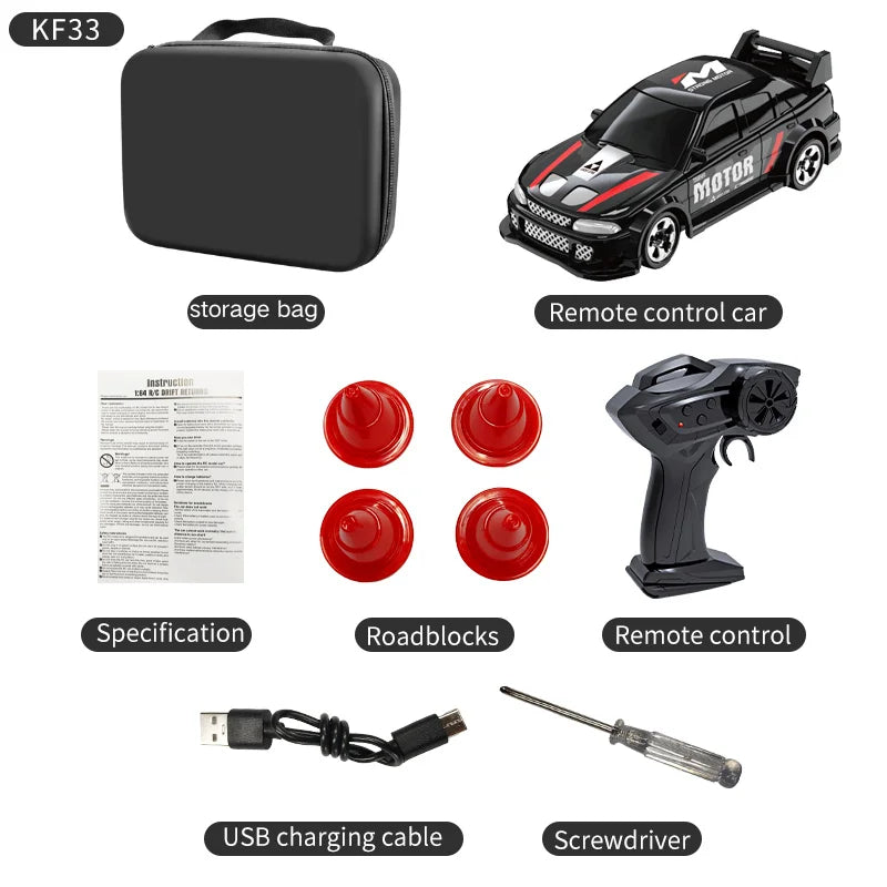Mini Drift RC Car 1:64 Proportional Remote Control Racing