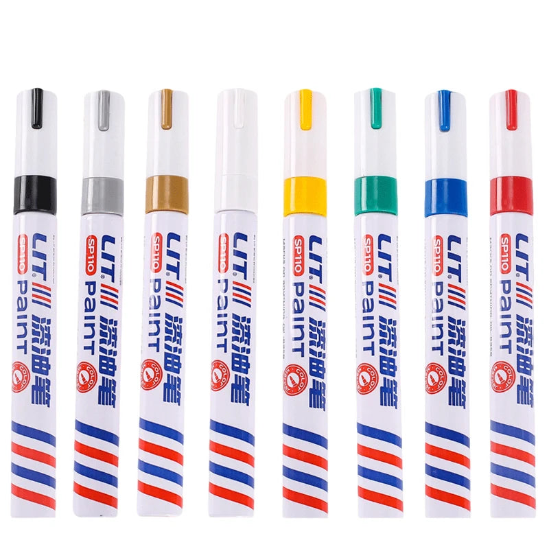 Waterproof Permanent Paint Marker Set 3mm Oil Based Pens