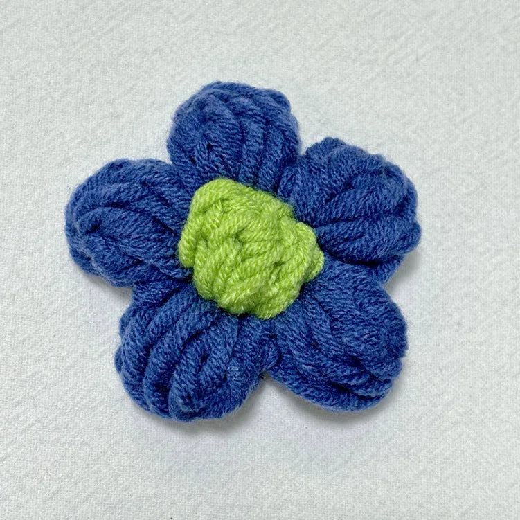 Hand Knitted Fabric Flowers DIY Sewing Craft Appliques