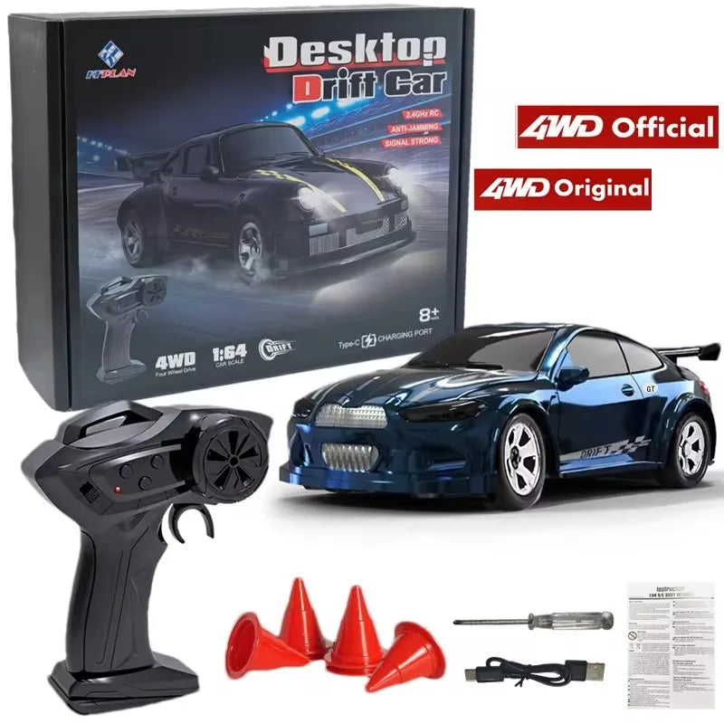1:64 2.4G RC Drift Car 4WD Remote Control Mini Model