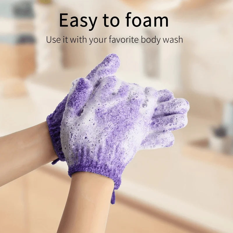 Colourful Exfoliating Gloves Bath Shower Scrub