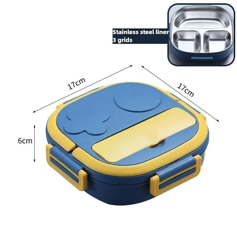 304 Portable Stainless Steel Lunch Box Microwavable Bento Container