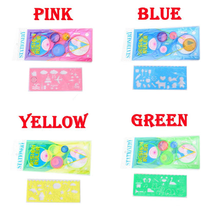 Spirograph Drawing Stencils Set Geometric Art Ruler