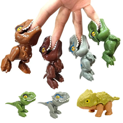 Jurassic Finger Dinosaur Triceratops Tyrannosaurus Model