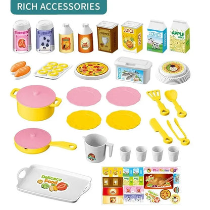 Mini Kitchen Counter Play Set Simulated Cooking Toy