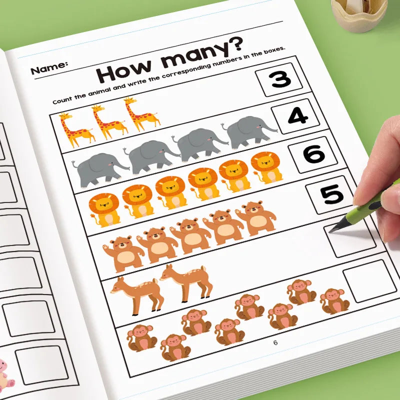 Children Math Tracing Addition Subtraction Workbook Activity