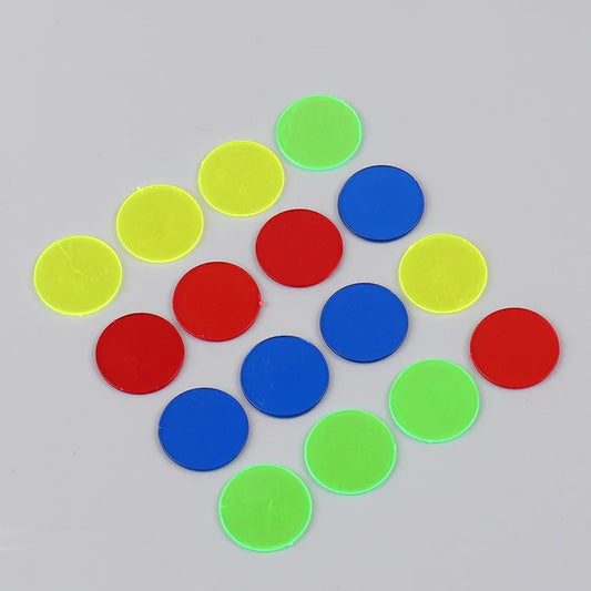 100Pcs Plastic Math Counting Chips Classroom Bingo Tokens