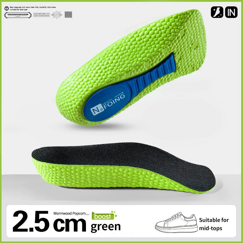 Memory Foam Height Increase Insoles Orthopedic Arch Support
