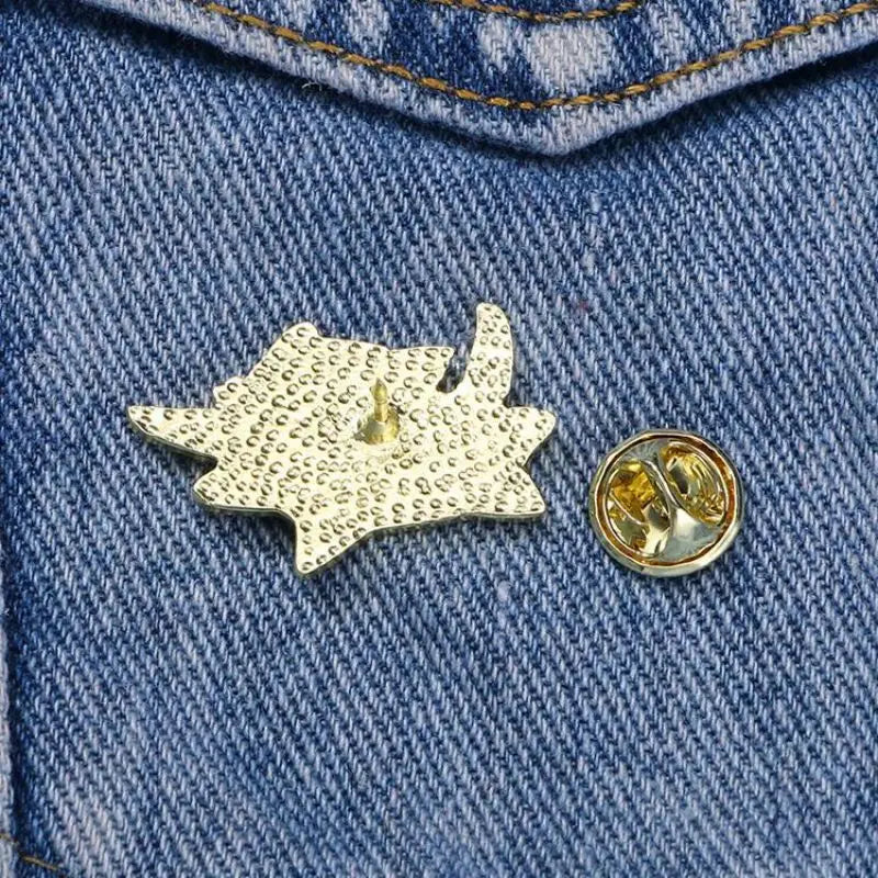 1pc Cute Cartoon Black Cat Enamel Brooch Creative Animal With A Knife In Mouth Lapel Pin Badge Backpack Clothing Hat Accessories