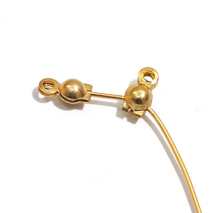 100pcs/lot Stainless Steel Gold Plated Connector Clasp Crimp End Beads For Bracelet Necklace Chains DIY Jewelry Making Supplies