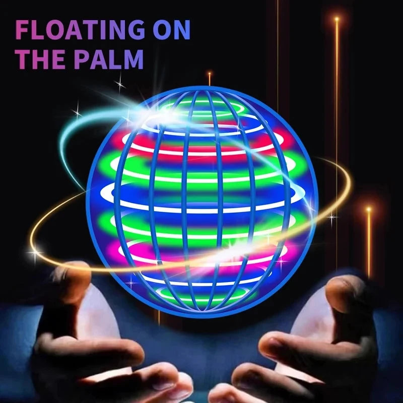 Auto Spinning LED UFO Flying Ball Magic Orb