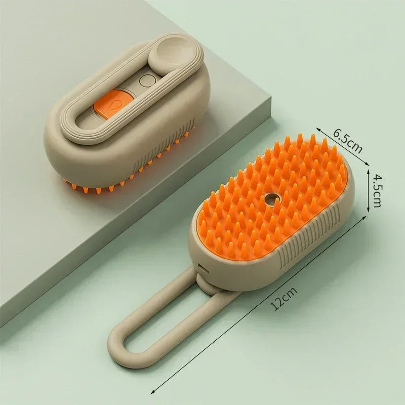 3 in 1 Steam Pet Brush Electric Cat Steamy Grooming Comb