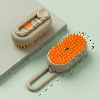 3 in 1 Steam Pet Brush Electric Cat Steamy Grooming Comb