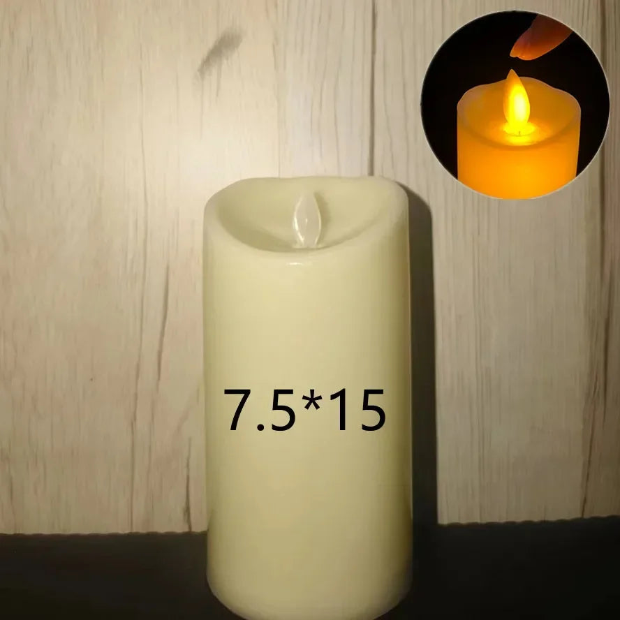 1~10PCS Swing LED Candles Flameless Flickering Light Flameless Candle for Christmas Wedding Decor Birthday Party Supplie  ﻿