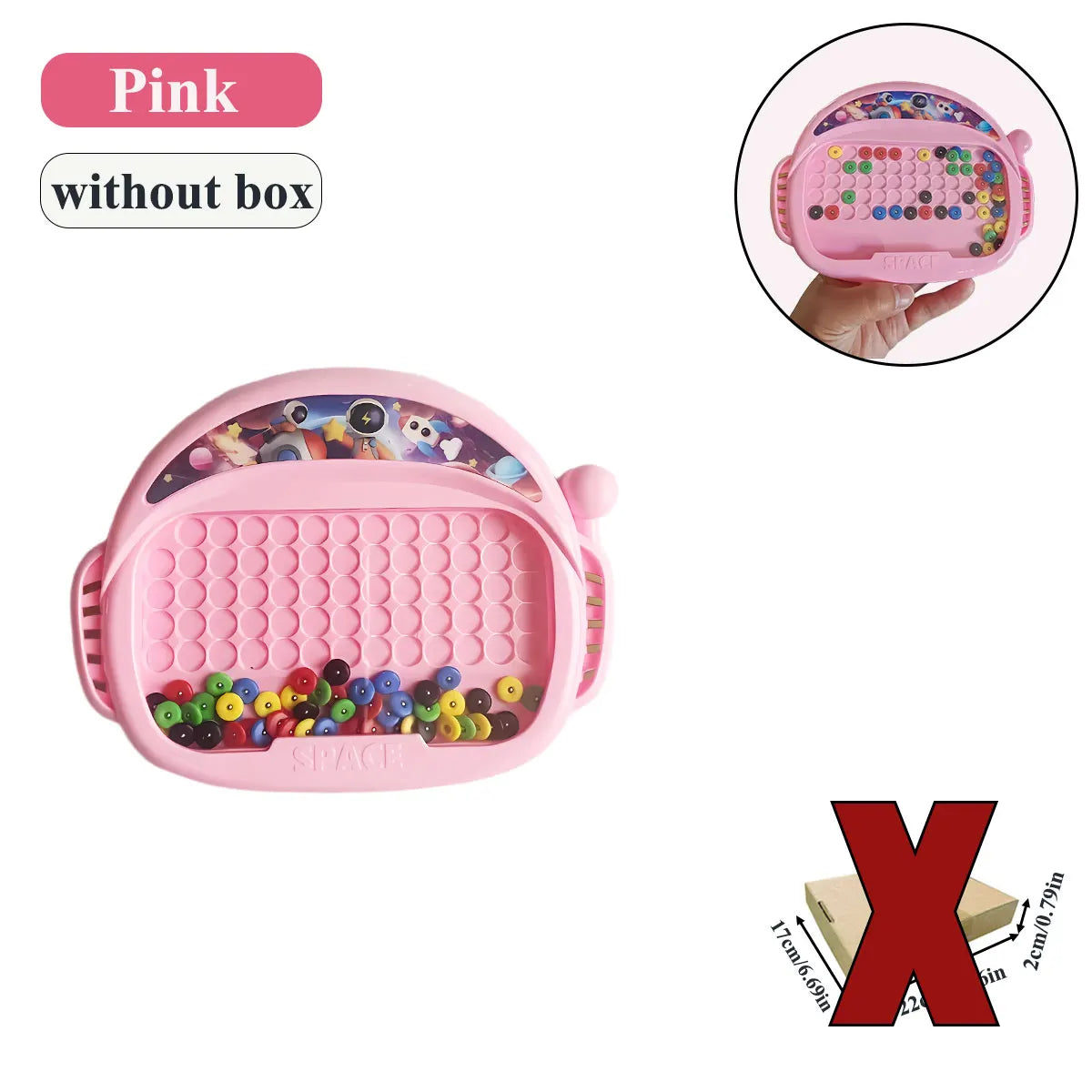 Magnetic Doodle Board for Kids Bead Drawing Sketch Pad
