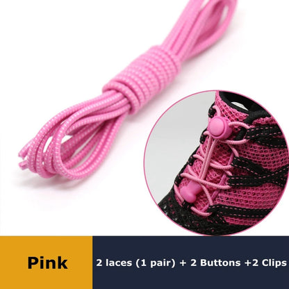 Elastic No Tie Shoe Laces Stretching Lock Lazy Shoestrings
