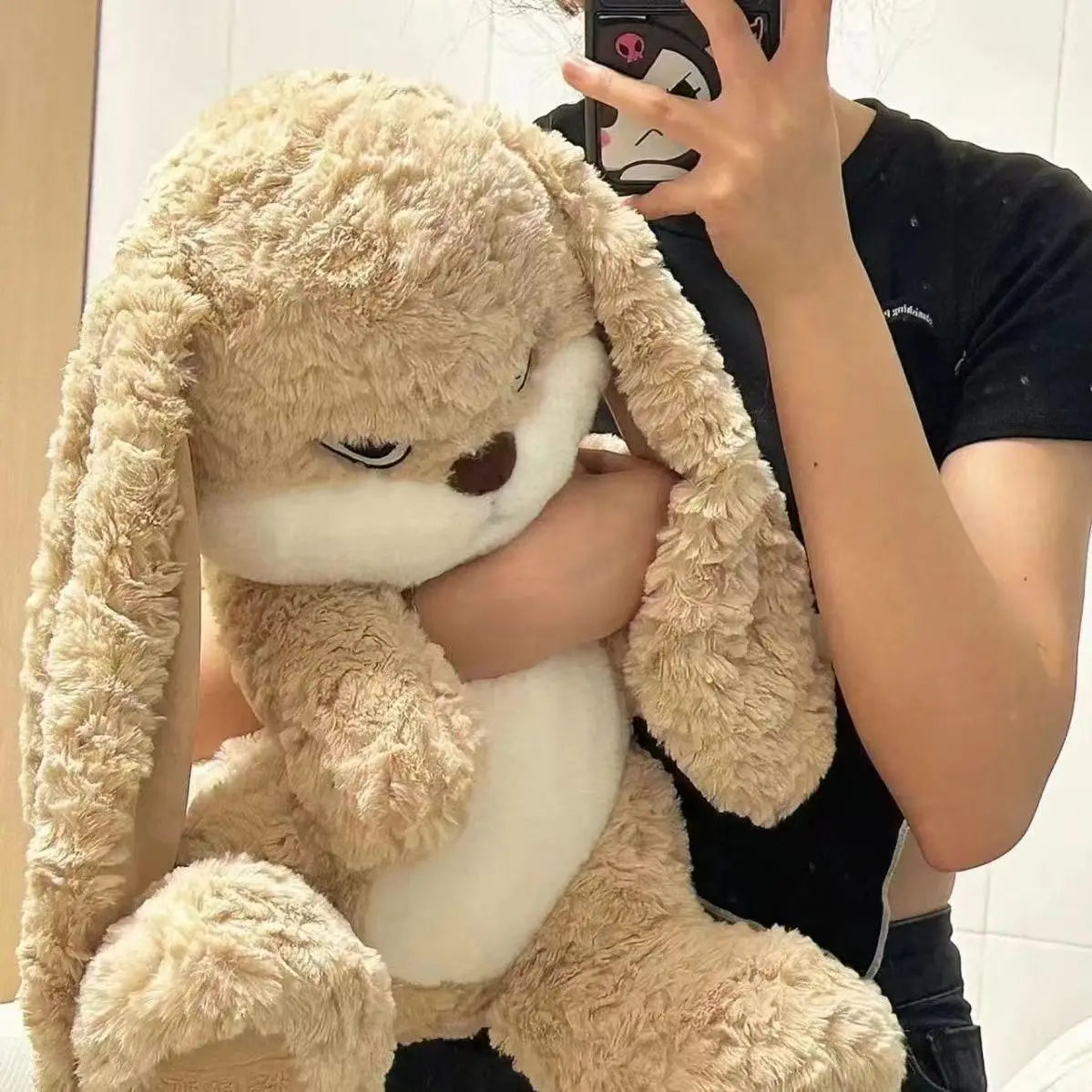 Large Angry Rabbit Plush Toy Soft Cotton Room Decor