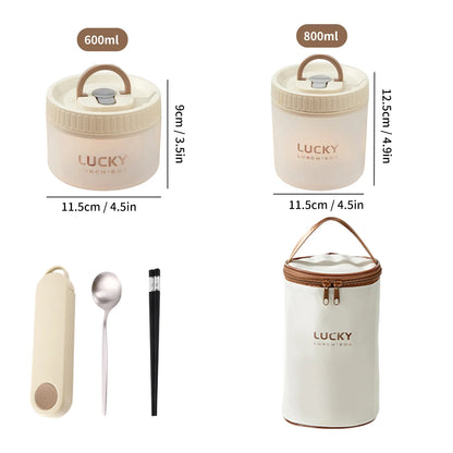 WORTHBUY Transparent Plastic Lunch Box With Handle Microwave Safe Leak-proof Bento Box Portable Food Container For Student Kids