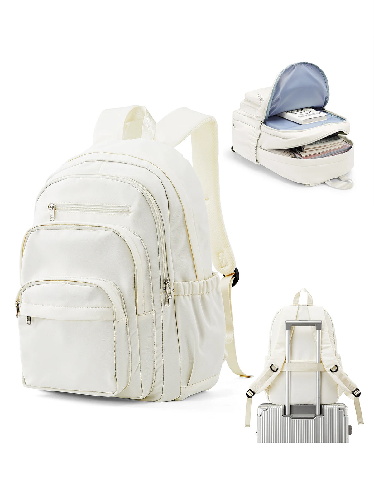 Casual Multi Pocket School Backpack Teenager Travel Rucksack