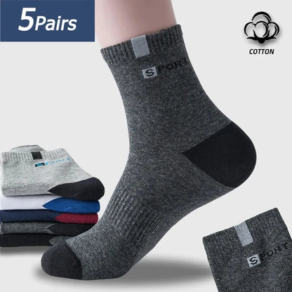 Cotton Sport Breathable Soft Socks Men Sneakers