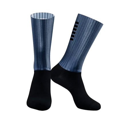 Silicone Cycling Aero Socks Anti Slip Men Bicycle Sport