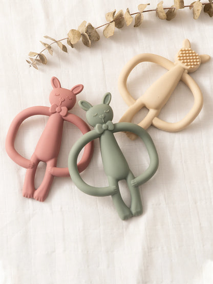 Silicone Rabbit Baby Teether Toy Infant Nursing Chew