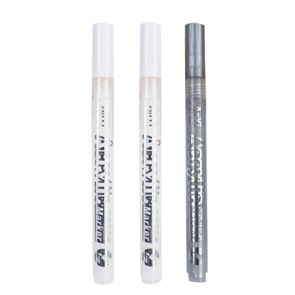 Acrylic Markers Paint Pen Set Extra Fine Tip Art Markers 3Pcs