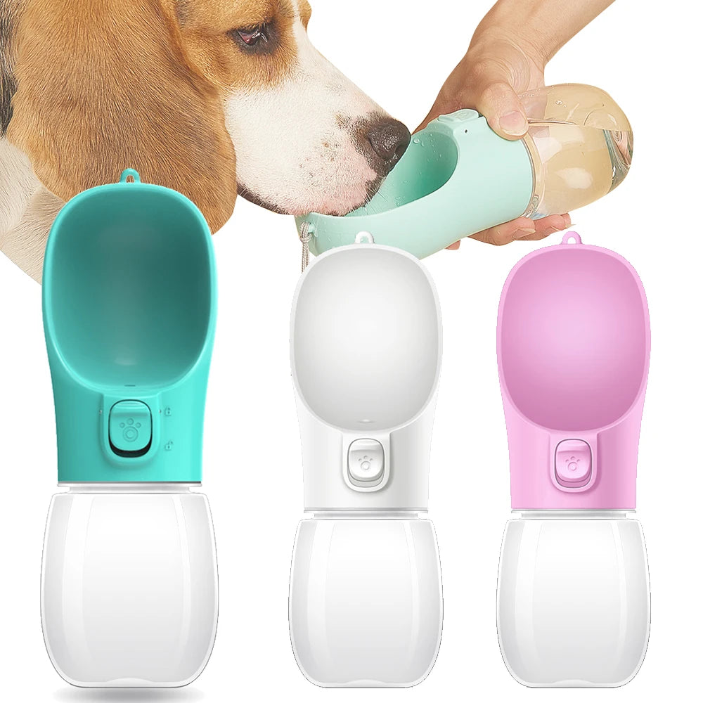 Portable Dog Water Bottle Leakproof Outdoor Bowl