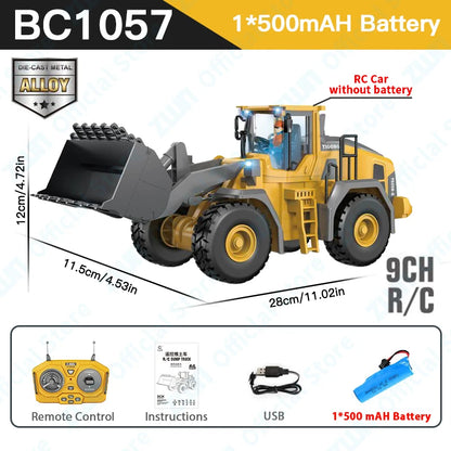 2.4G RC Remote Control Excavator Dump Truck Toy