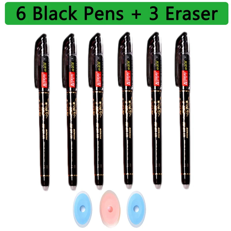 25 Pcs/set Kawaii Erasable pens Gel Pen sketch Writing Stationery for Notebook school supplies pen cute kids pens pencil