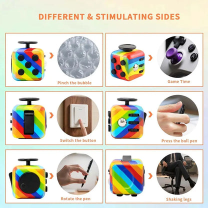 Antistress Fidget Sensory Magic Dice Toys Office Relief