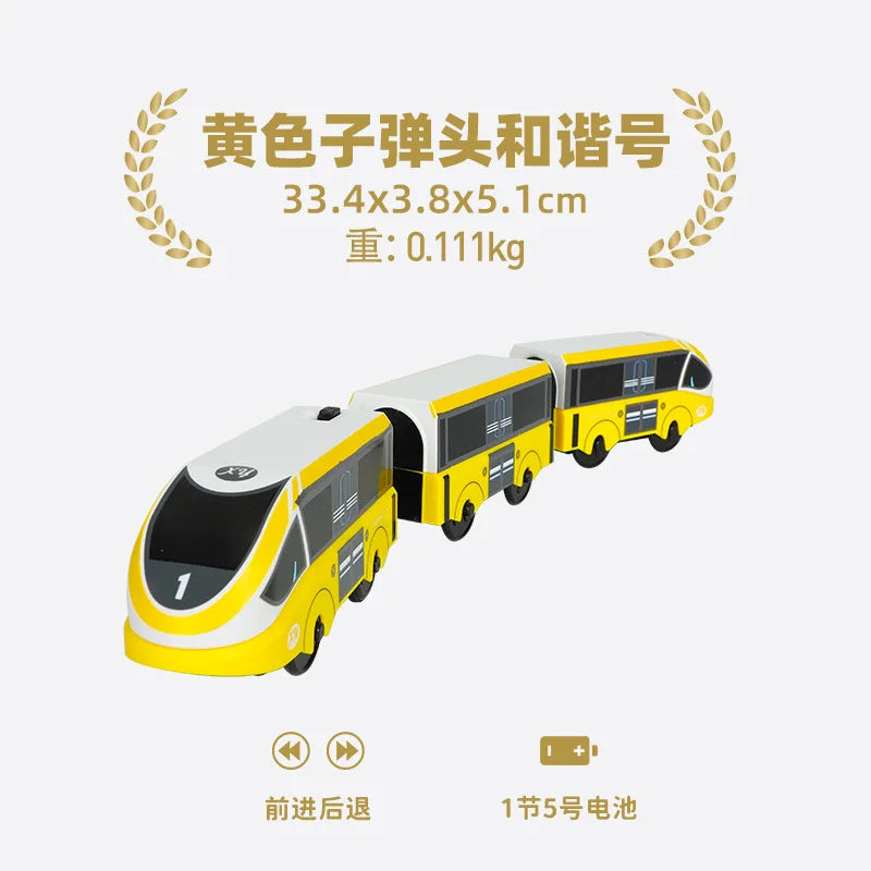 Electric Train Set Toy Engine Motorized Railway Car