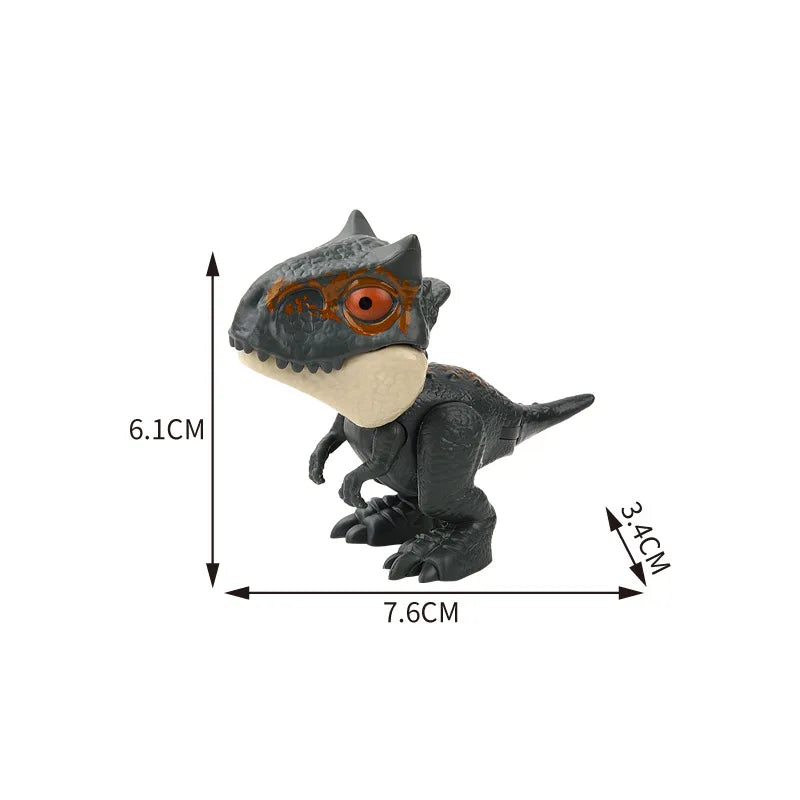 Jurassic Finger Dinosaur Triceratops Tyrannosaurus Model
