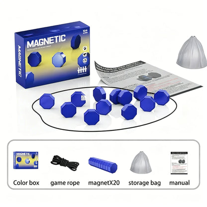 Party Games Magnetic Stones Game Interactive Magnet Board Strategy Game for Family Kids Adults High Quality Longest Side 3.4cm