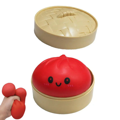 Steamed Bun Squishy Toy Squeezable Sensory Fidget