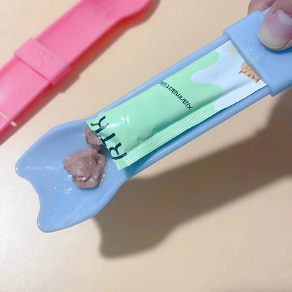Cat Strip Squeeze Spoon Feeder Lickable Treat Tool