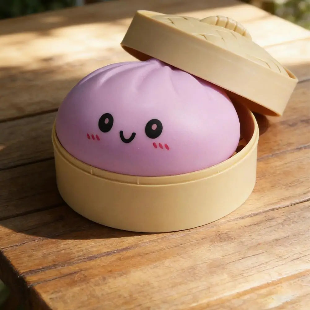 Steamed Bun Squishy Toy Squeezable Sensory Fidget