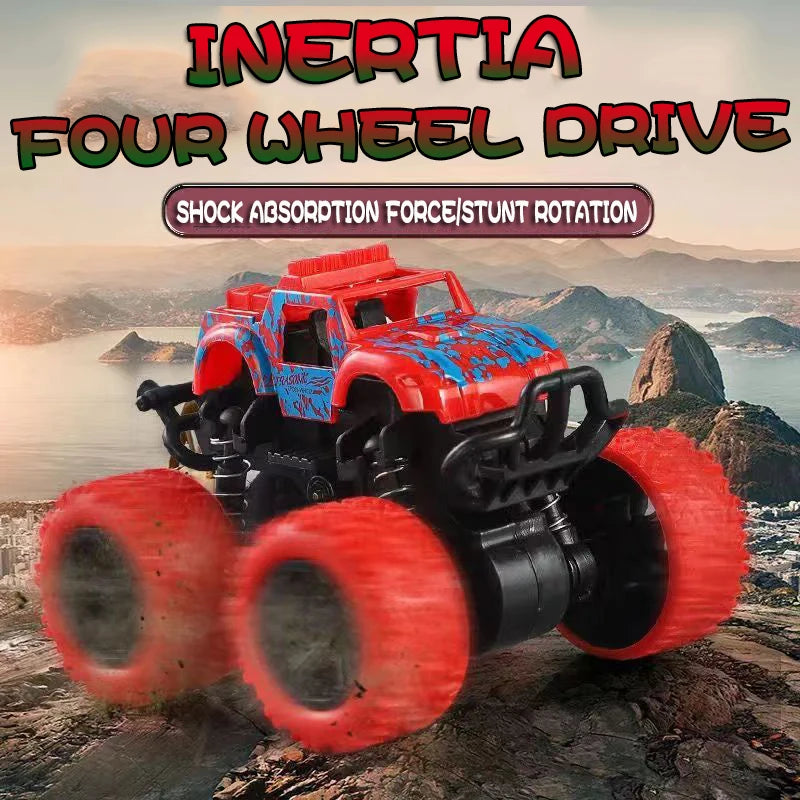 Inertial Off Road Vehicle Toy Four Wheel Drive Stunt Car