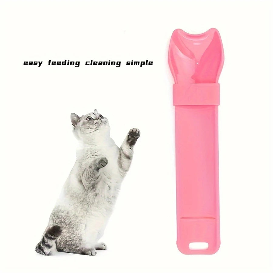 Cat Strip Squeeze Spoon Feeder Wet Treat Dispenser