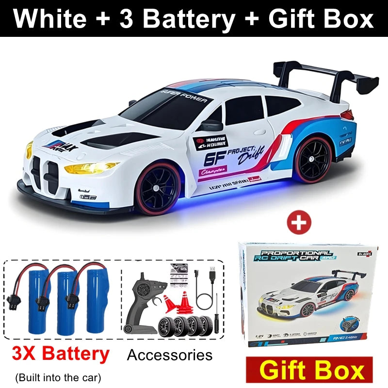 1:24 4WD RC Drift Car Mini 4x4 Remote Control Model